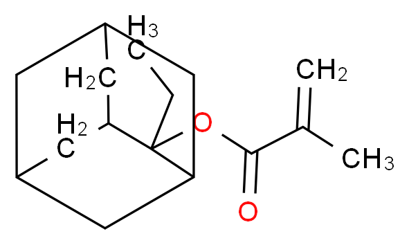 2-ethyladamantan-2-yl 2-methylprop-2-enoate_分子结构_CAS_209982-56-9