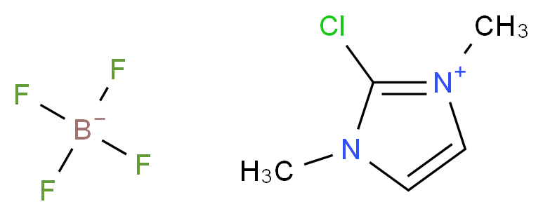 2-chloro-1,3-dimethyl-1H-imidazol-3-ium; tetrafluoroboranuide_分子结构_CAS_153433-26-2