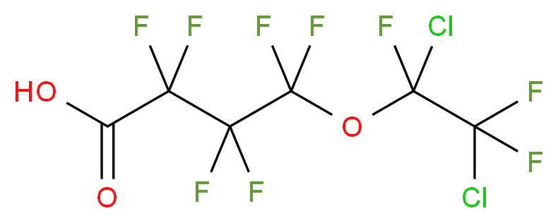 6,7-Dichloroperfluoro-5-oxaheptanoic acid_分子结构_CAS_86556-81-2)