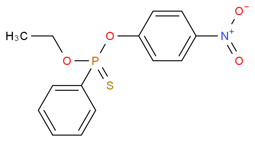 ethyl 4-nitrophenyl phenyl(sulfanylidene)phosphonite_分子结构_CAS_2104-64-5