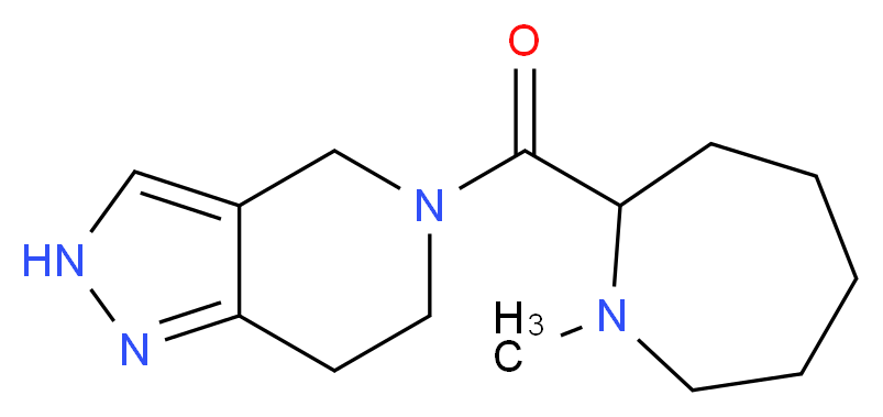 5-[(1-methyl-2-azepanyl)carbonyl]-4,5,6,7-tetrahydro-2H-pyrazolo[4,3-c]pyridine_分子结构_CAS_)
