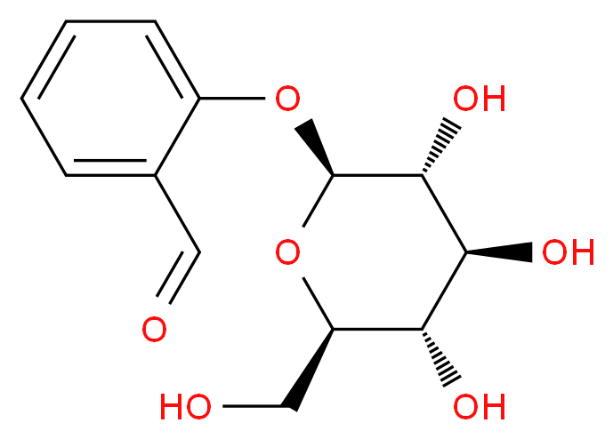 水杨醛葡糖甙_分子结构_CAS_618-65-5)