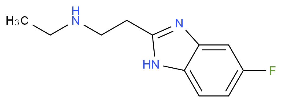 ethyl[2-(5-fluoro-1H-1,3-benzodiazol-2-yl)ethyl]amine_分子结构_CAS_915921-45-8