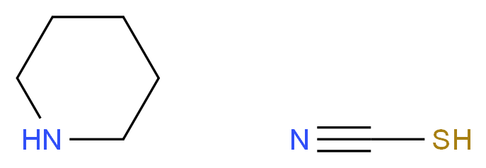 piperidine; sulfanylformonitrile_分子结构_CAS_22205-64-7