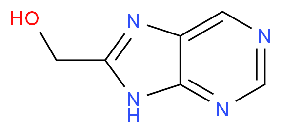 (9H-purin-8-yl)methanol_分子结构_CAS_6642-26-8
