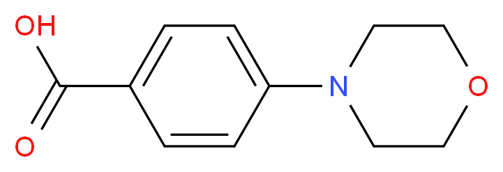 4-(morpholin-4-yl)benzoic acid_分子结构_CAS_7470-38-4