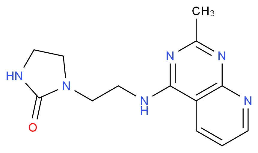 1-{2-[(2-methylpyrido[2,3-d]pyrimidin-4-yl)amino]ethyl}imidazolidin-2-one_分子结构_CAS_)