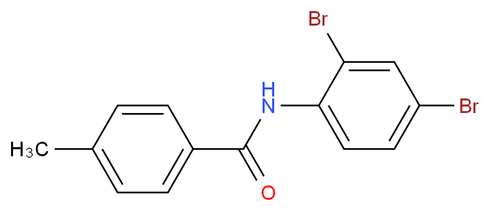 N-(2,4-Dibromophenyl)-4-methylbenzamide_分子结构_CAS_548790-95-0)