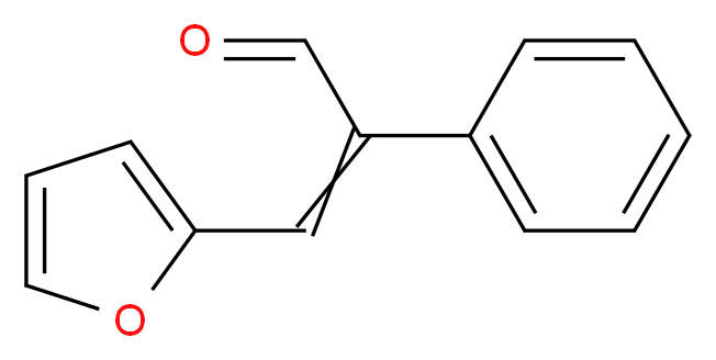 3-(2-呋喃基)-2-苯基丙烯醛_分子结构_CAS_57568-60-2)