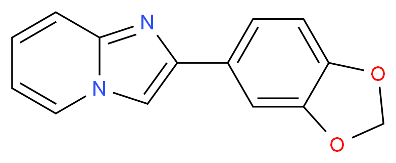 2-(1,3-Benzodioxol-5-yl)imidazo[1,2-a]pyridine_分子结构_CAS_)