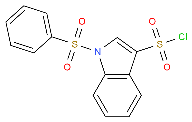 1-(Phenylsulfonyl)indole-3-sulfonyl chloride_分子结构_CAS_535930-73-5)