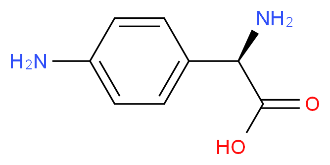 (R)-2-AMino-2-(4-aMinophenyl)acetic acid_分子结构_CAS_35619-39-7)