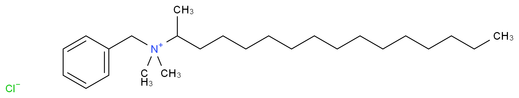 CETYLDIMETHYLBENZYLAMMONIUM CHLORIDE_分子结构_CAS_30251-10-6)