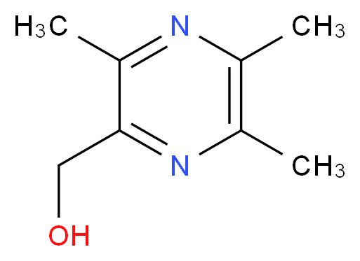 (trimethylpyrazin-2-yl)methanol_分子结构_CAS_75907-74-3