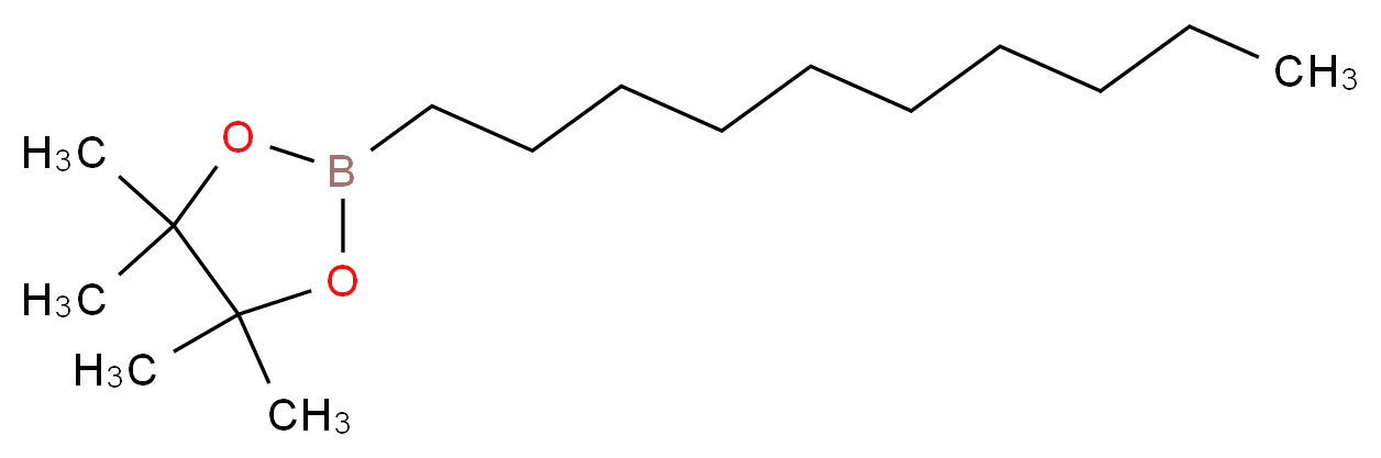 2-decyl-4,4,5,5-tetramethyl-1,3,2-dioxaborolane_分子结构_CAS_141091-38-5