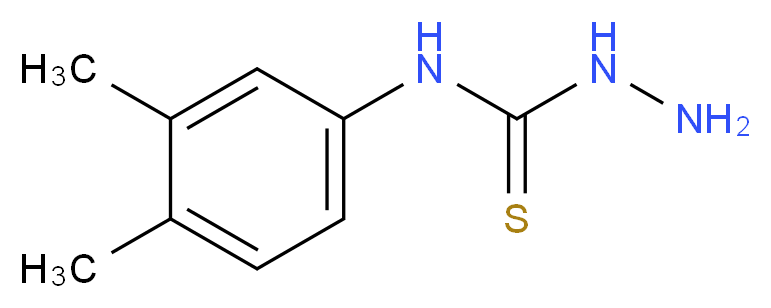 N-(3,4-dimethylphenyl)hydrazinecarbothioamide_分子结构_CAS_6610-33-9)