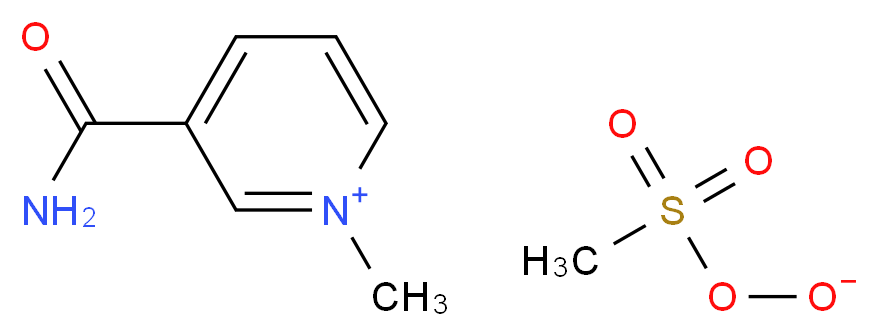 3-carbamoyl-1-methylpyridin-1-ium methanesulfonoperoxoate_分子结构_CAS_64114-31-4
