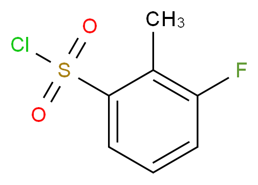 3-Fluoro-2-methylbenzenesulfonylchloride_分子结构_CAS_875166-92-0)