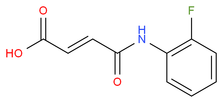 (Z)-3-(2-Fluoro-phenylcarbamoyl)-acrylic acid_分子结构_CAS_63539-50-4)