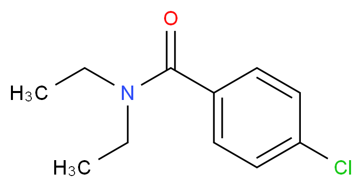 4-chloro-N,N-diethylbenzamide_分子结构_CAS_7461-38-3