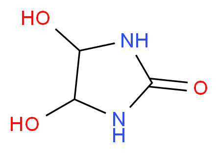 4,5-Dihydroxytetrahydro-2H-imidazol-2-one_分子结构_CAS_3720-97-6)