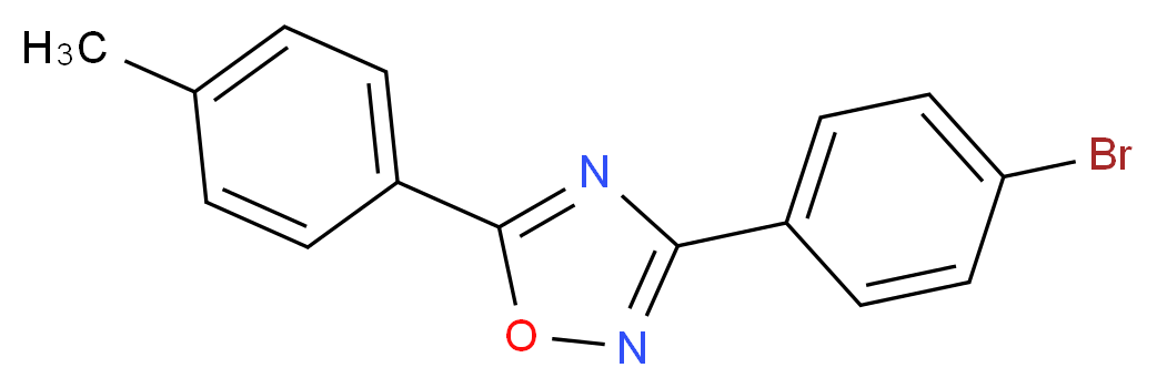 3-(4-Bromophenyl)-5-(p-tolyl)-1,2,4-oxadiazole_分子结构_CAS_587006-12-0)
