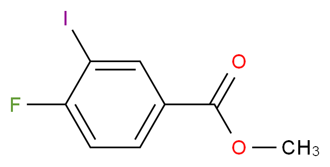 Methyl 4-fluoro-3-iodobenzoate_分子结构_CAS_)