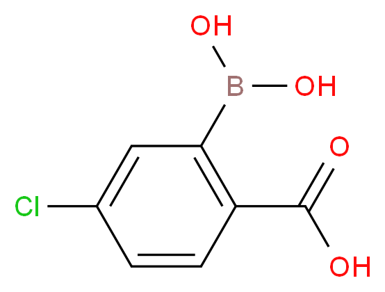 2-Carboxy-5-chlorobenzeneboronic acid 97%_分子结构_CAS_874290-67-2)