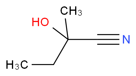 Butanone Cyanohydrin_分子结构_CAS_4111-08-4)