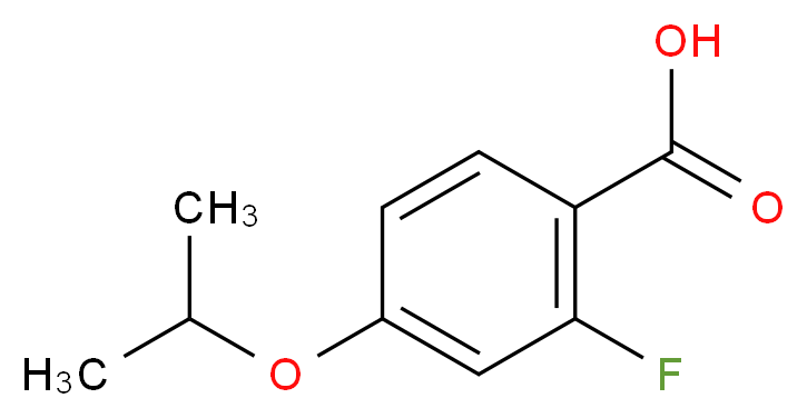 2-Fluoro-4-isopropoxybenzoic acid 97%_分子结构_CAS_)