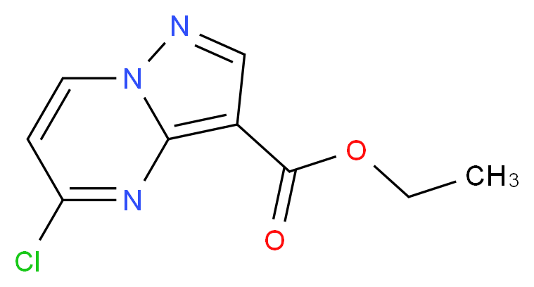 ethyl 5-chloropyrazolo[1,5-a]pyrimidine-3-carboxylate_分子结构_CAS_1224944-77-7