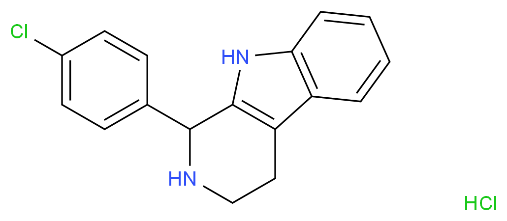 1-(4-Chlorophenyl)-2,3,4,9-tetrahydro-1H-beta-carboline hydrochloride_分子结构_CAS_)