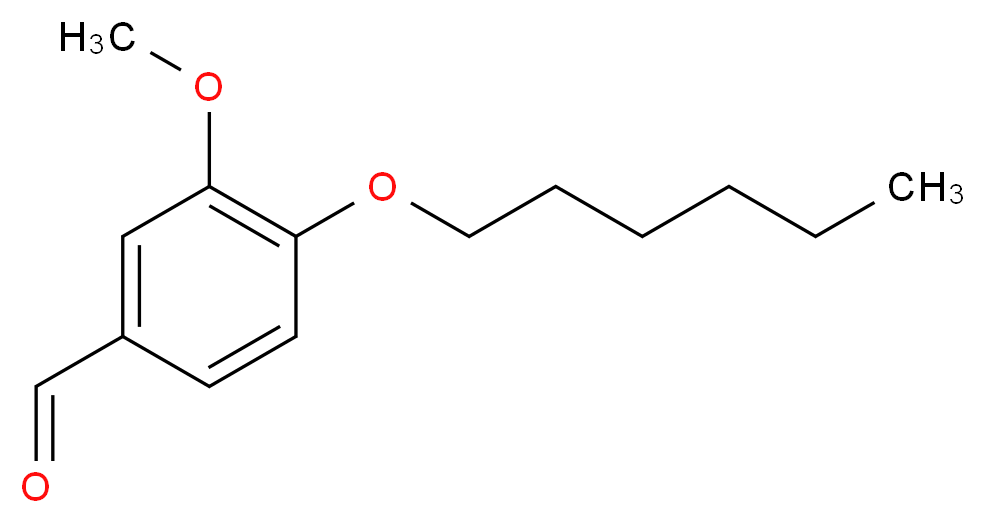 4-(Hexyloxy)-3-methoxybenzaldehyde_分子结构_CAS_)