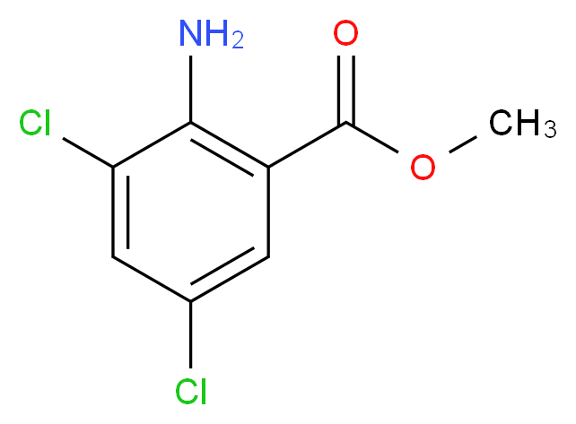methyl 2-amino-3,5-dichlorobenzoate_分子结构_CAS_)
