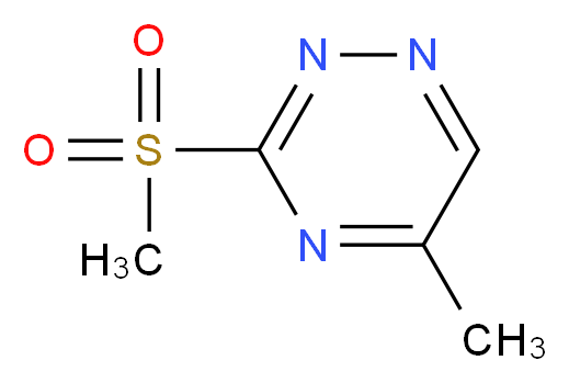 3-methanesulfonyl-5-methyl-1,2,4-triazine_分子结构_CAS_945915-48-0