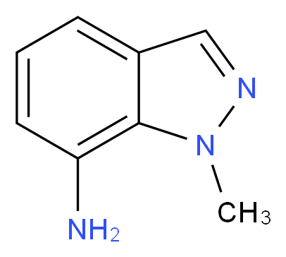 7-Amino-1-methyl-1H-indazole_分子结构_CAS_41926-06-1)