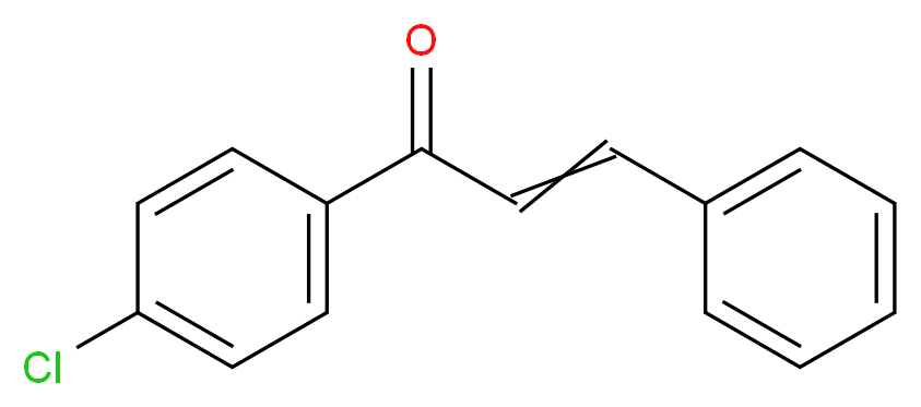 1-(4-chlorophenyl)-3-phenylprop-2-en-1-one_分子结构_CAS_956-02-5