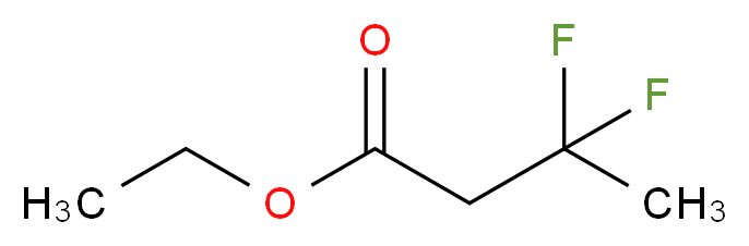 3,3-二氟丁酸乙酯_分子结构_CAS_2368-93-6)