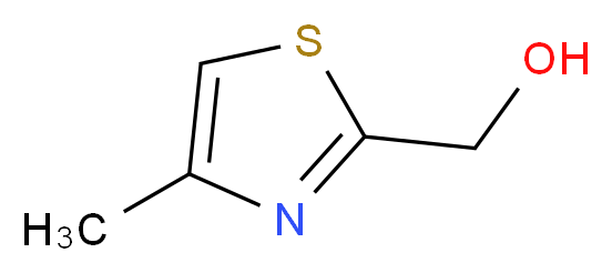 (4-methyl-1,3-thiazol-2-yl)methanol_分子结构_CAS_13750-63-5