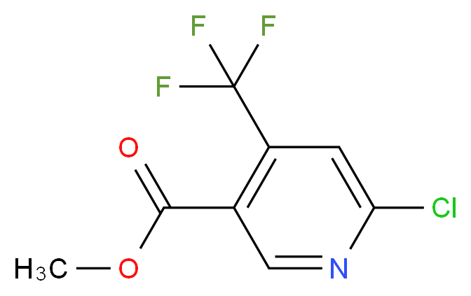 Methyl 6-chloro-4-(trifluoromethyl)nicotinate_分子结构_CAS_261635-79-4)