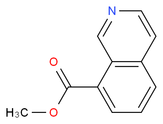 Methyl isoquinoline-8-carboxylate_分子结构_CAS_850858-56-9)
