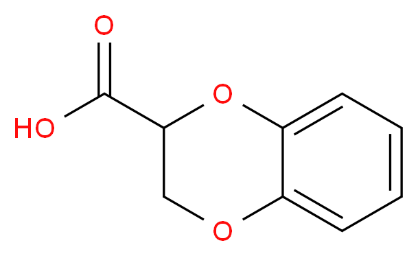 1,4-Benzodioxan-2-carboxylic acid 97%_分子结构_CAS_)