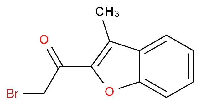 2-Bromo-1-(3-methyl-benzofuran-2-yl)-ethanone_分子结构_CAS_67382-14-3)