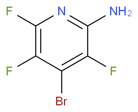 4-bromo-3,5,6-trifluoropyridin-2-amine_分子结构_CAS_3512-12-7