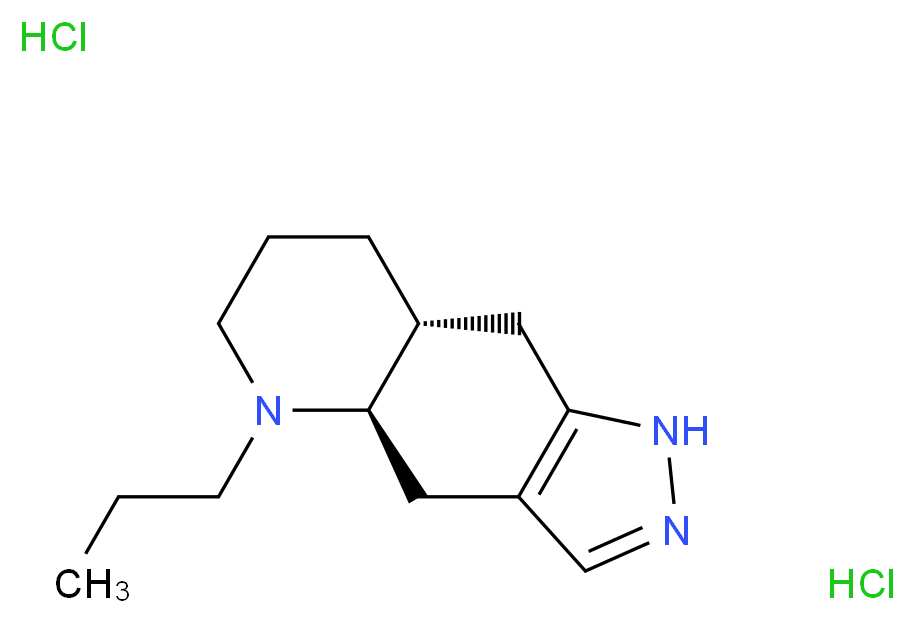(4aR,8aR)-5-propyl-1H,4H,4aH,5H,6H,7H,8H,8aH,9H-pyrido[2,3-f]indazole dihydrochloride_分子结构_CAS_73625-62-4