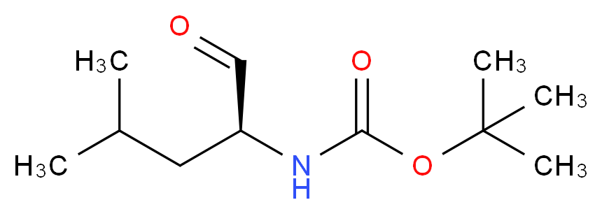 TERT-BUTYL (S)1-FORMYL-3-METHYLBUTYLCARBAMATE_分子结构_CAS_58521-45-2)