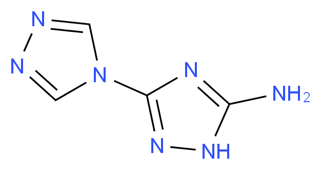 3-(4H-1,2,4-triazol-4-yl)-1H-1,2,4-triazol-5-amine_分子结构_CAS_27643-43-2