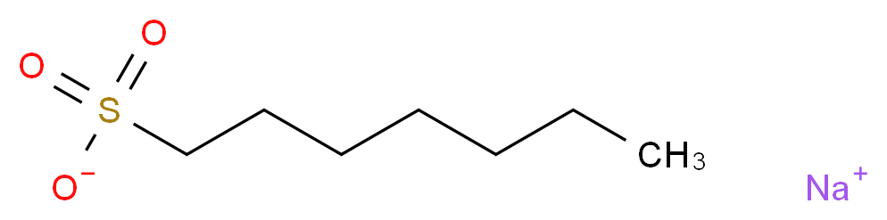 sodium heptane-1-sulfonate_分子结构_CAS_22767-50-6