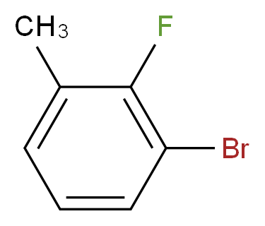 1-bromo-2-fluoro-3-methylbenzene_分子结构_CAS_59907-12-9