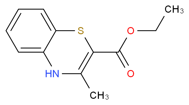ethyl 3-methyl-4H-1,4-benzothiazine-2-carboxylate_分子结构_CAS_7625-01-6)
